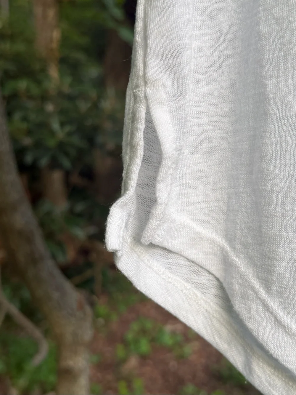 Athleta White V-Neck Short Sleeve T-Shirt Size S - Picture 6 of 7